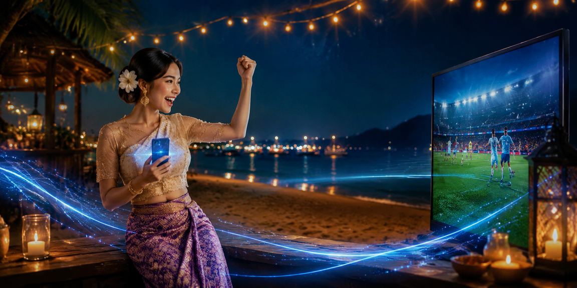 နဂပလီ ကမ်းခြေတွင် ဖုန်းဖြင့် ဘောလုံးလောင်းကစားနေသူ